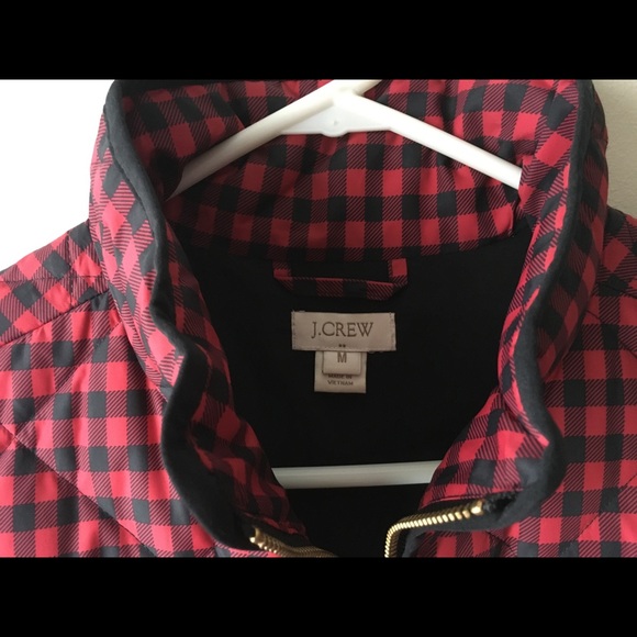 HP 1/18 J. CREW Buffalo Check Plaid Down Vest - Picture 5 of 8